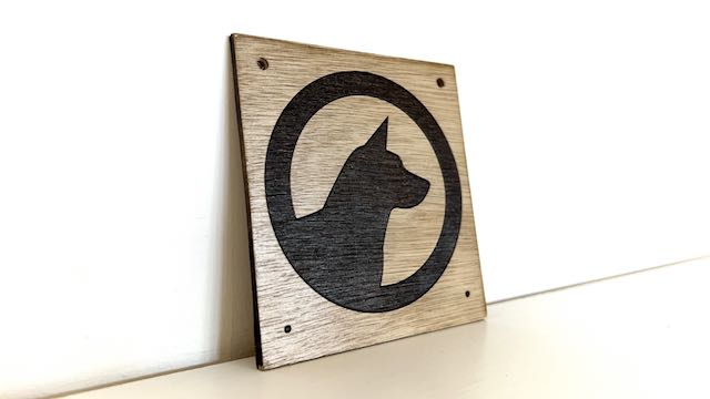 Be aware of dog Pet Puppy Wooden Sign