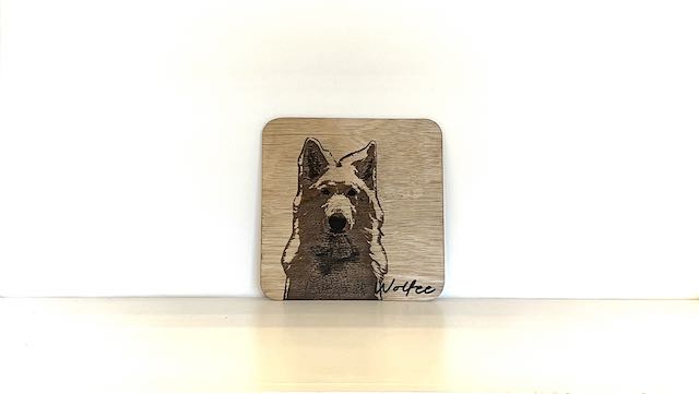 Personalised  Laser Engraved Wooden Photo 20x20cm